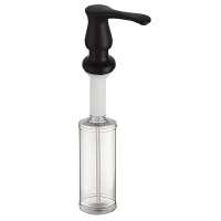 Дозатор для моющего средства врезной DIS-02/BLACK/300ml (ZX5968)